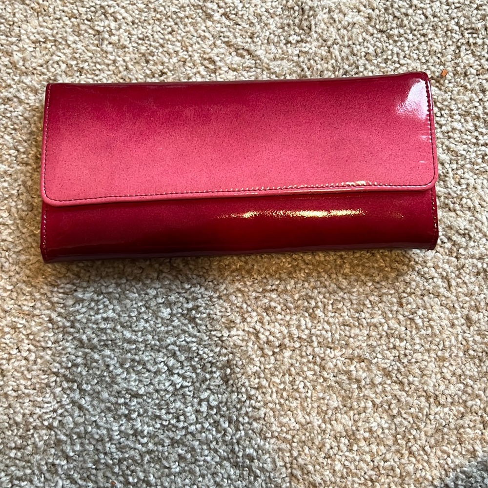 Like-new Hobo pink ombré clutch